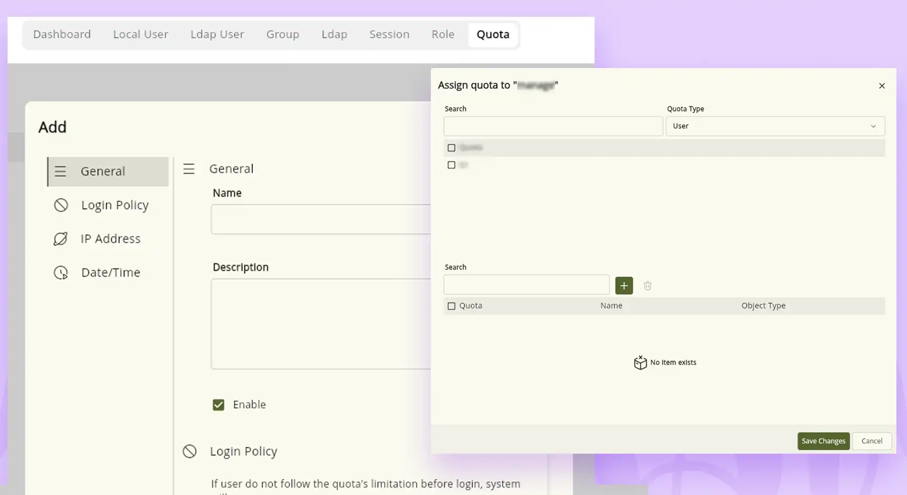 نحوه ایجاد محدودیت لاگین کاربران با استفاده از Quota در سامانه PVM