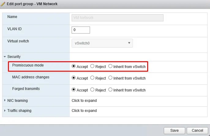 قرار گرفتن ترافیک ماشین‌های PVM در وضعیت Accept