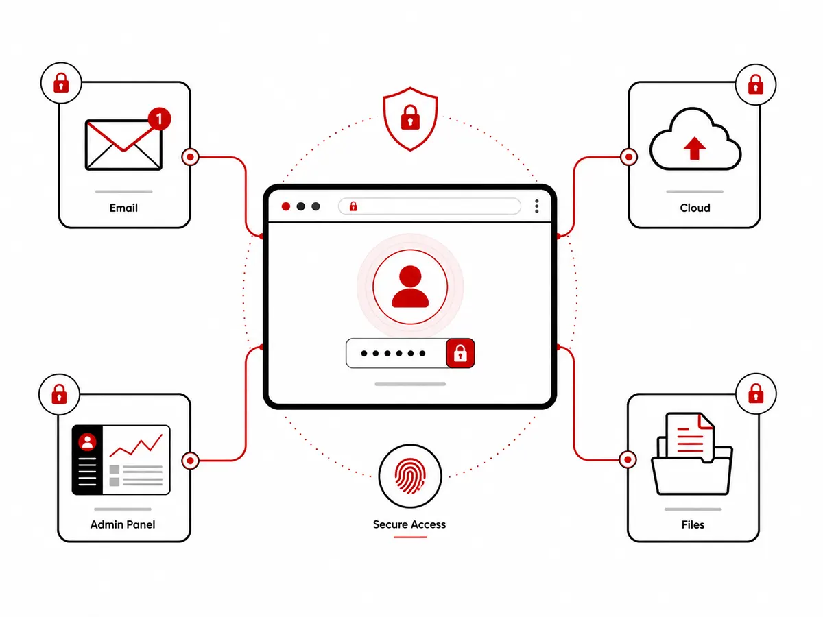 مرورگر بهعنوان نقطه دسترسی سازمان و اتصال هویت کاربر به Email، Cloud، Admin Panel و Files