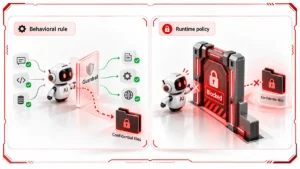 مقایسه Guardrail مبتنی بر دستور رفتاری با Runtime Policy در امنیت محیط اجرای ایجنت‌ها